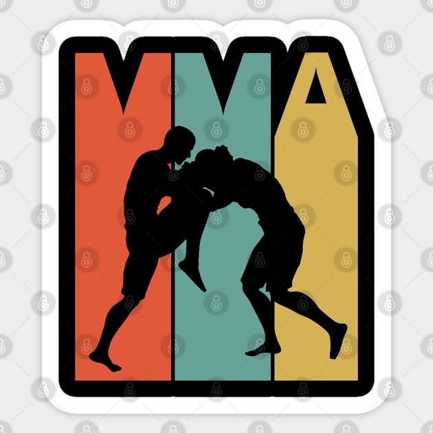 Vintage MMA Lover Gift Sticker by GWENT